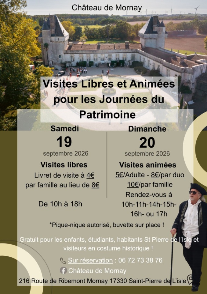 Visites Libres et Anim&eacute;es pour les Journ&eacute;es du Patrimoine - Saint-Pierre-de-l'Isle