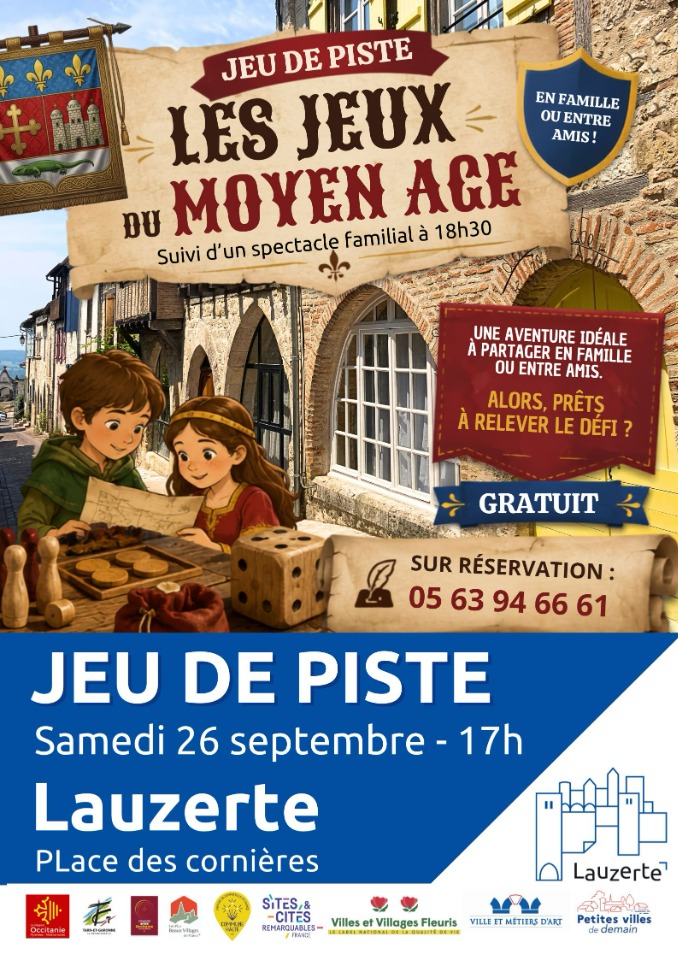 Jeu de piste&nbsp;: les jeux du Moyen Age - Lauzerte