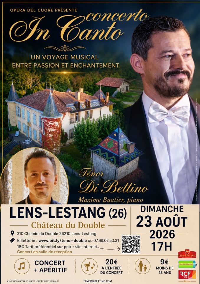 "Concerto InCanto" par le T&eacute;nor Di Bettino - Lens-Lestang