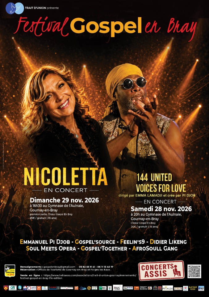 Concert Solidaire 144 United Voices for Love - Gournay-en-Bray