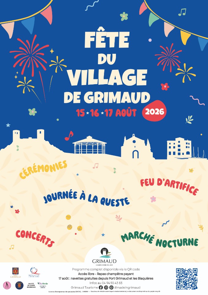 La f&ecirc;te du village de Grimaud - Grimaud
