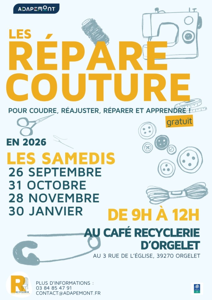 Le R&eacute;pare couture - Orgelet
