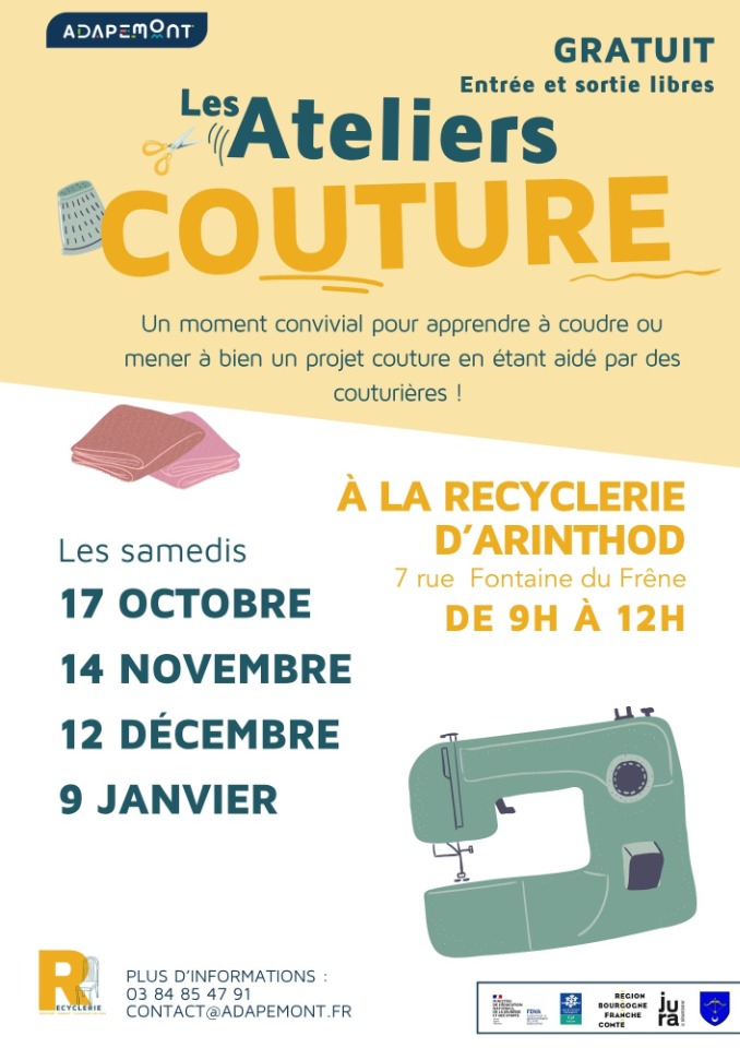 L'Atelier couture&nbsp;! - Arinthod