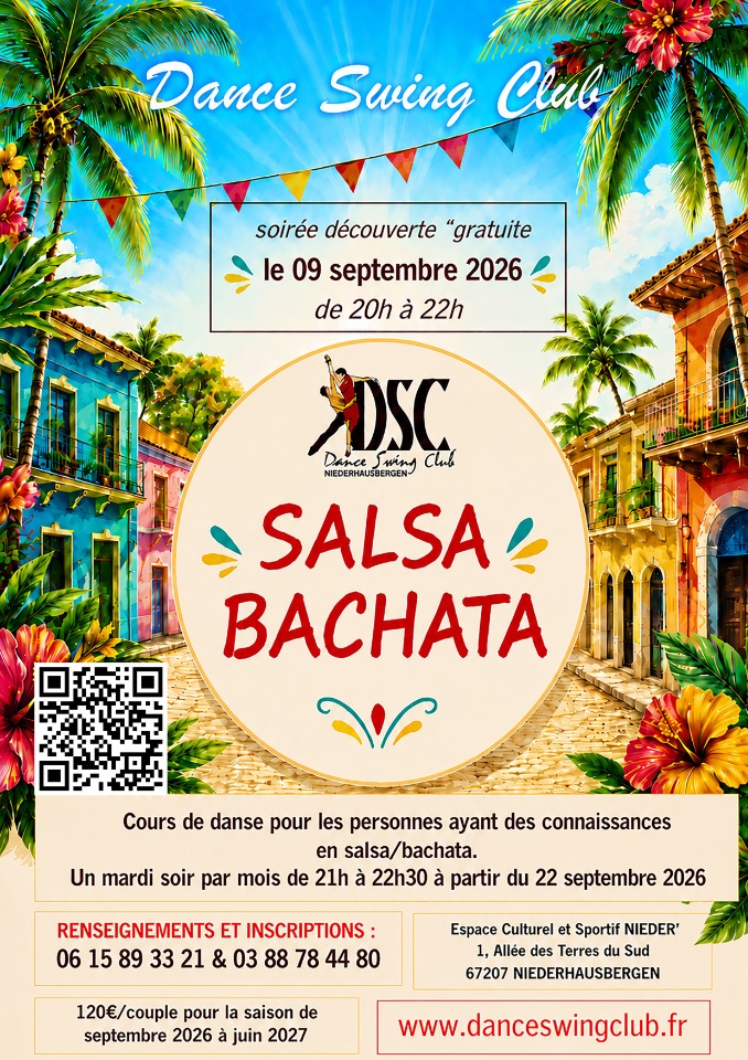 COURS DE SALSA/BACHATA D&Eacute;BUTANT + - Niederhausbergen
