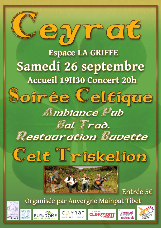 Soir&eacute;e celtique, bal trad - Ceyrat