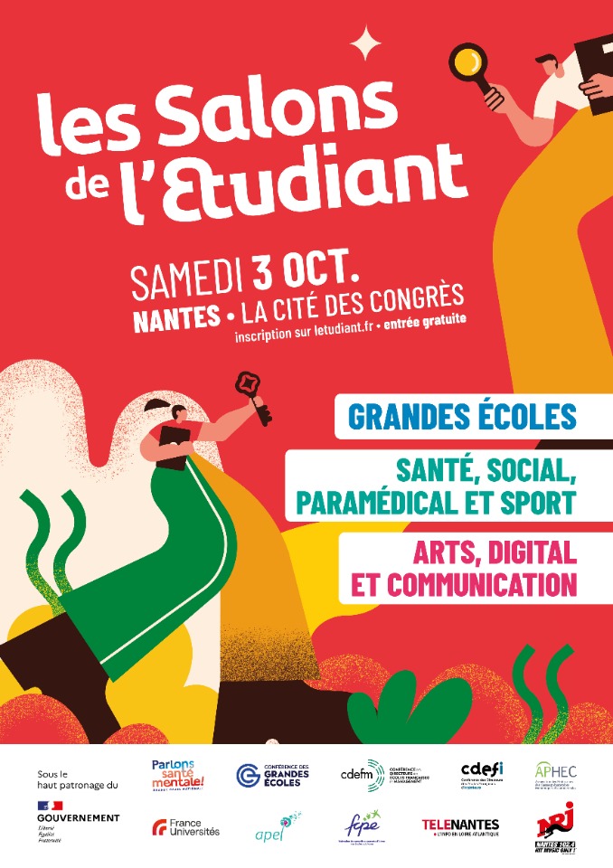 Le Salon grandes &eacute;coles ; sant&eacute;, social, param&eacute;dical et sport; et comm - Nantes