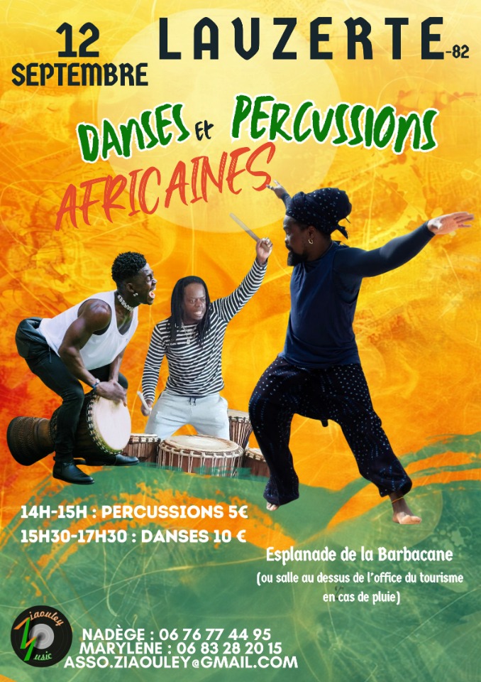 Stages Percussions et Danses Africaines - Lauzerte