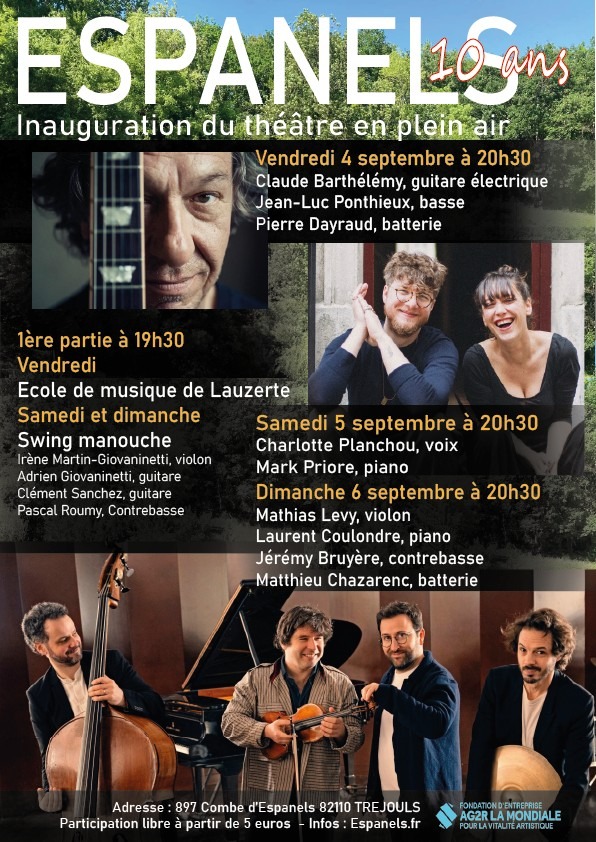 2&egrave; &Eacute;dition du Festival de Jazz d'ESPANELS - Tréjouls