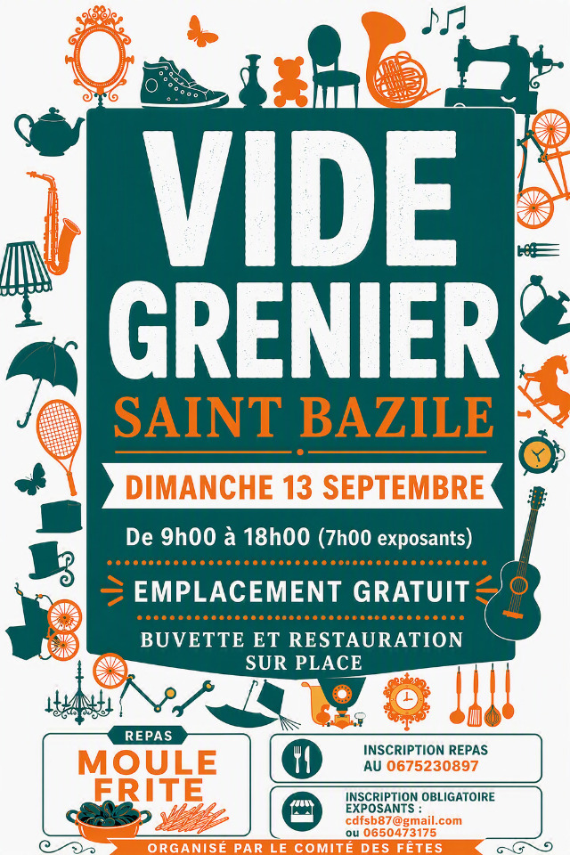 Vide grenier - Saint-Bazile