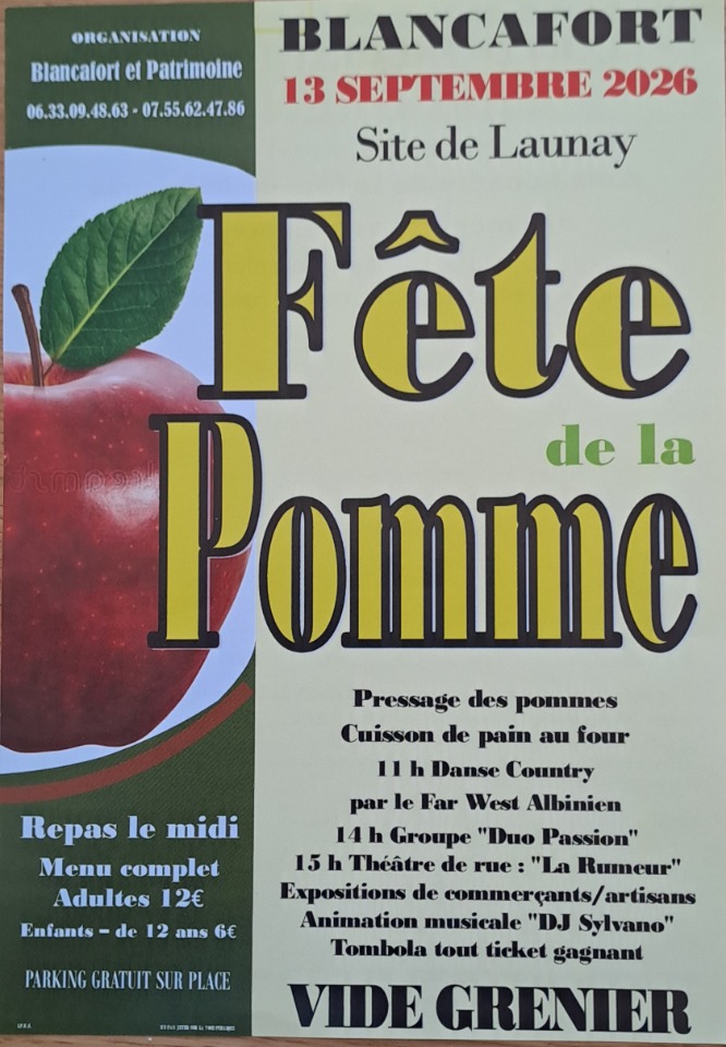 5&egrave;me F&ecirc;te de la Pomme et vide grenier - Blancafort