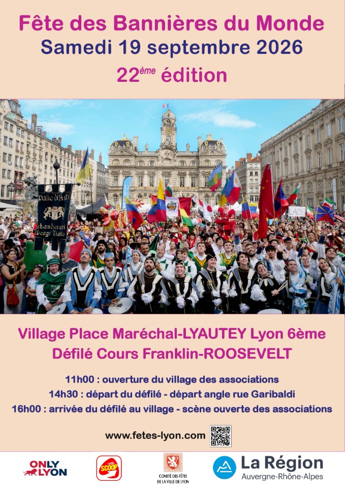 F&ecirc;te des Banni&egrave;res du Monde  - Lyon