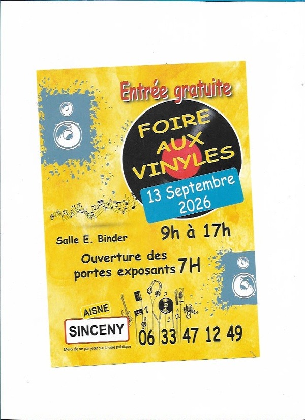 Bourse aux disques et vinyles  - Sinceny