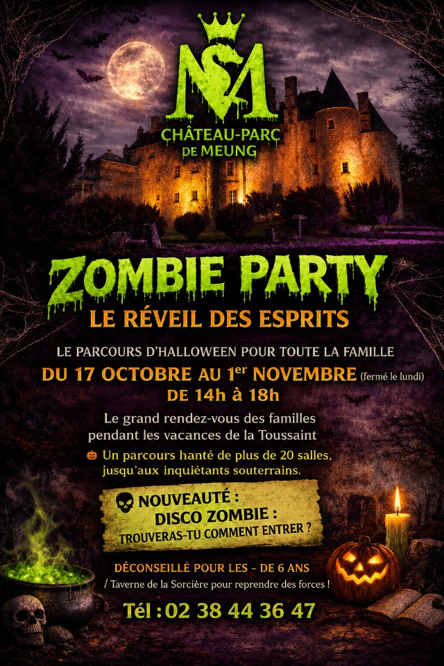 Halloween au Ch&acirc;teau de Meung&nbsp;: la Zombie Party&nbsp;! - Meung-sur-Loire