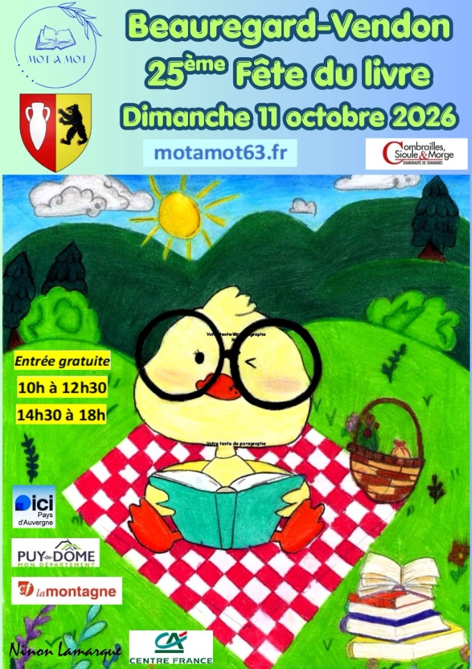 F&ecirc;te du livre - Beauregard-Vendon