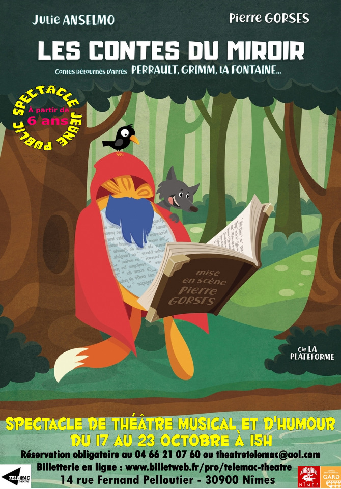 LES CONTES DU MIROIR Th&eacute;&acirc;tre musical et humour pour 6-12 ans - Nimes