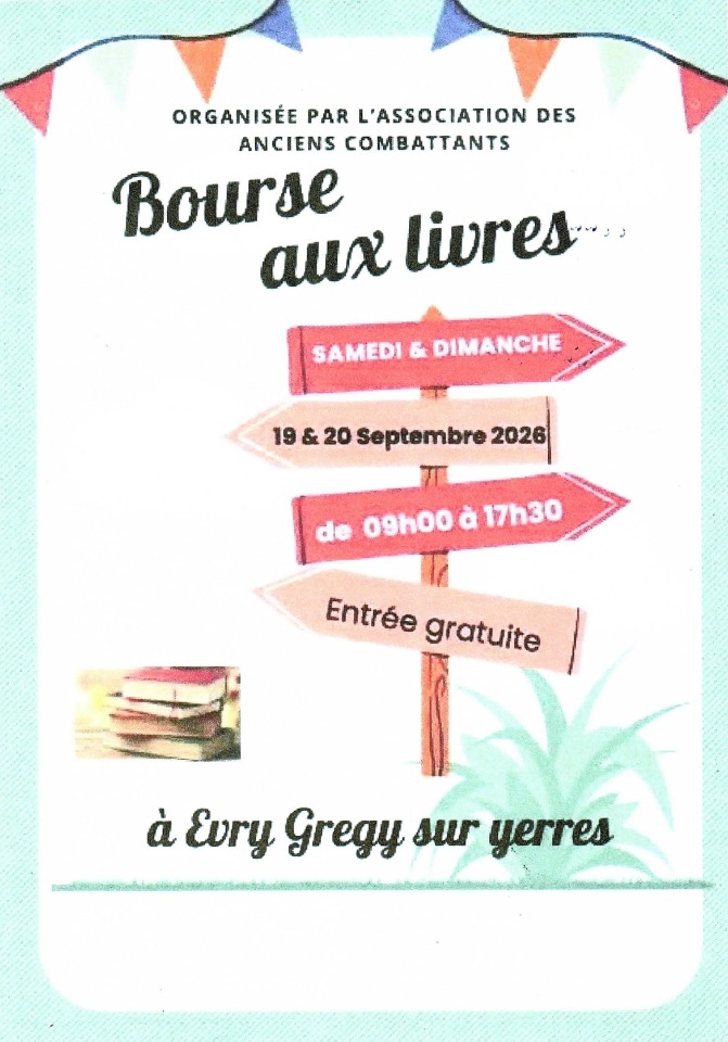 Bourse aux livres  - Évry-Grégy-sur-Yerre