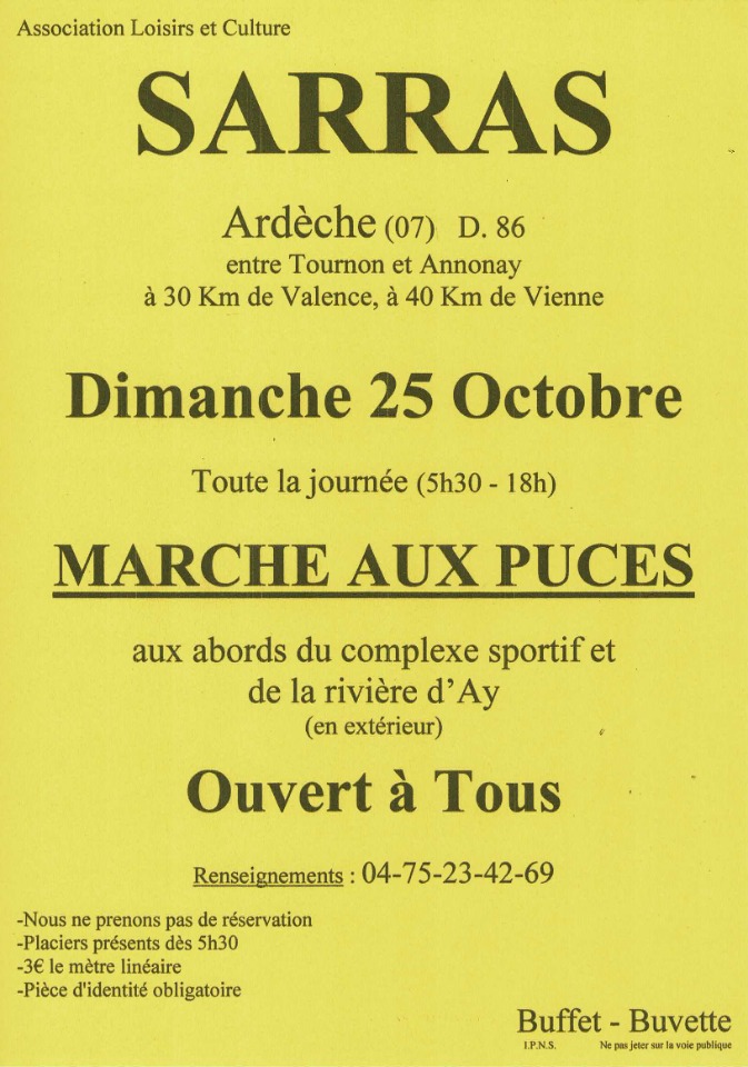 March&eacute; aux Puces - Sarras