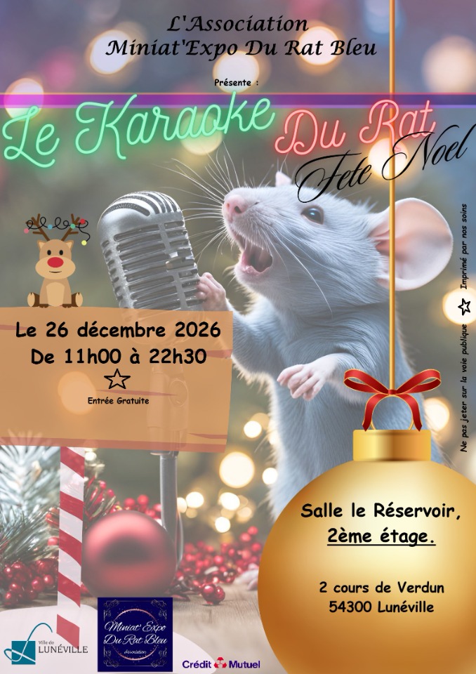 Le Karaok&eacute; du rat f&ecirc;tes Noel  - Lunéville