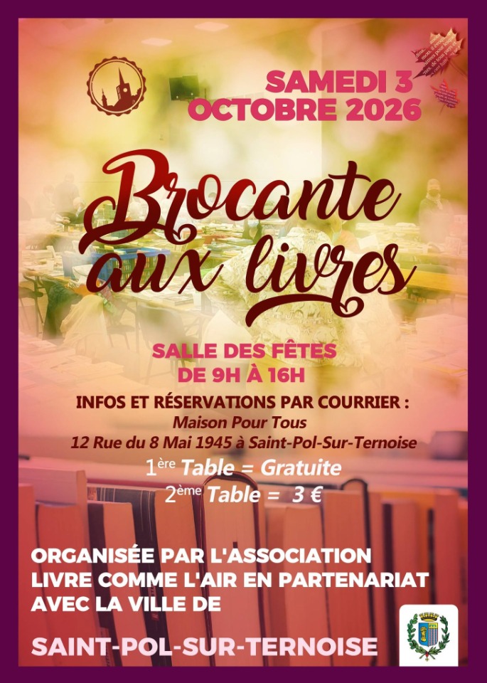 Bourse aux livres  - Saint-Pol-sur-Ternoise