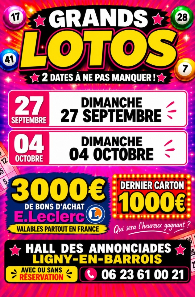 Loto de la plong&eacute;e - Ligny-en-Barrois