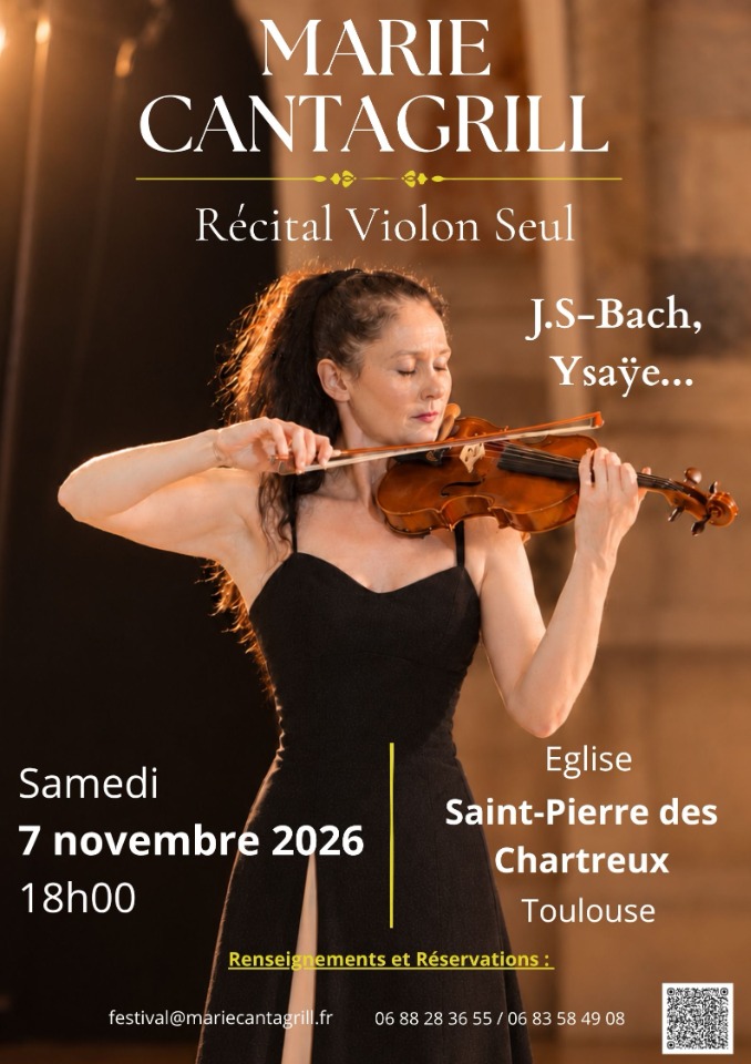 Marie Cantagrill en t&ecirc;t &agrave; t&ecirc;te avec Bach et Ysa&yuml;e - Toulouse