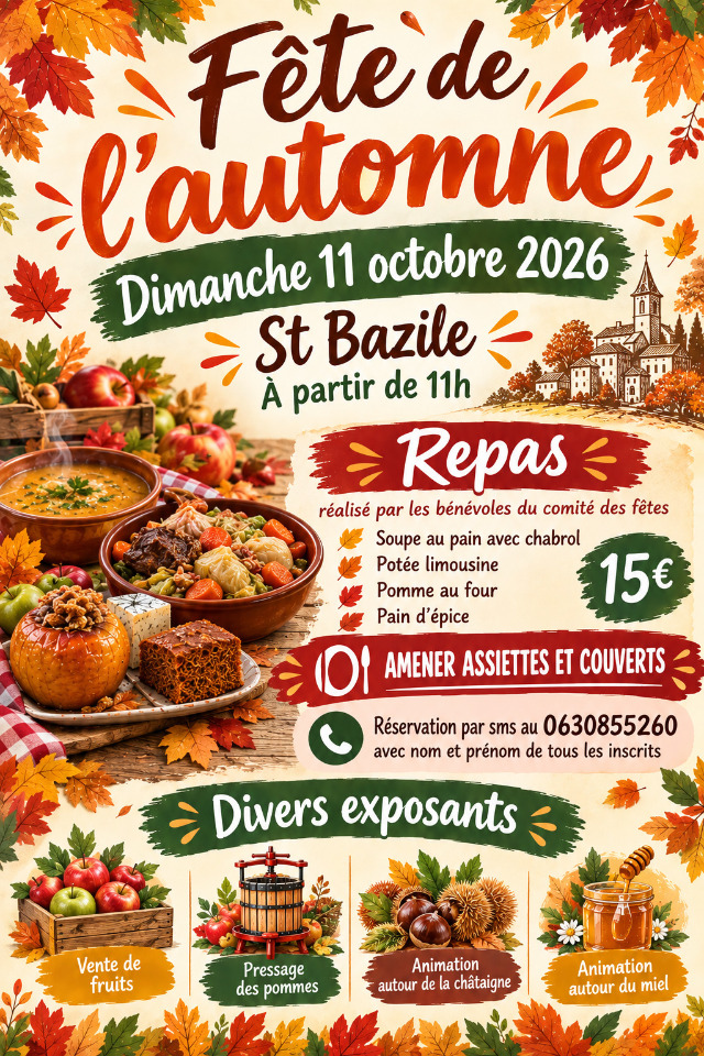 F&ecirc;te de l'automne - Saint-Bazile