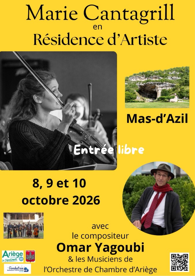Marie Cantagrill en R&eacute;sidence d'Artistes avec Omar Yagoubi - Le Mas-d'Azil