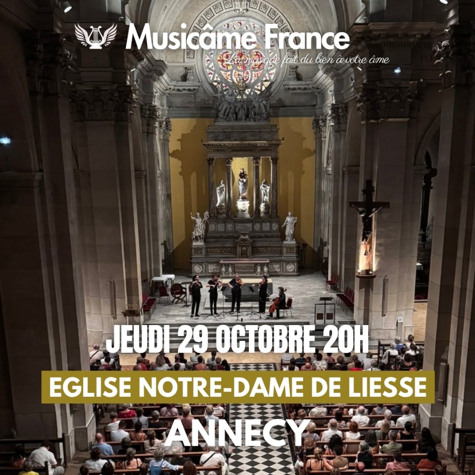 Concert &agrave; Annecy&nbsp;: Bach, Vivaldi, Schubert, Rachmaninov, Saint-Sa&euml;ns, - Annecy