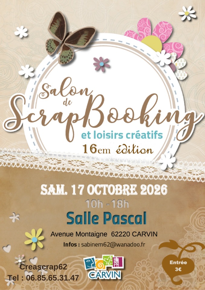 16e salon de Scrapbooking et Loisirs Cr&eacute;atifs - Carvin