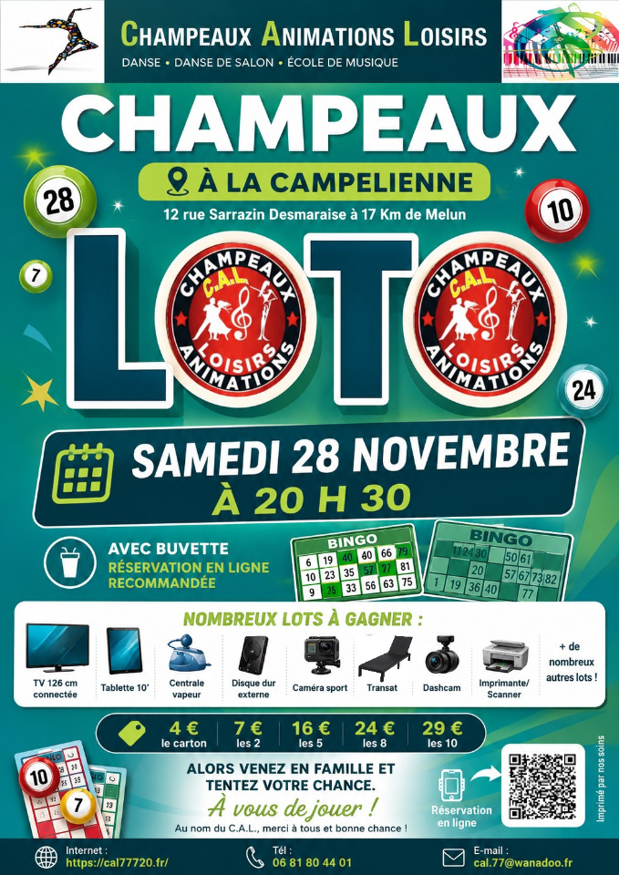 LOTO le 28 novembre 2026 (77) - Champeaux