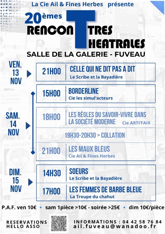 20&egrave;mes Rencontres Th&eacute;&acirc;trales - Fuveau