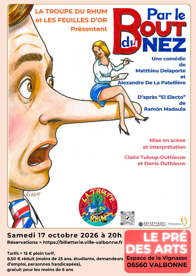 Par le bout du nez", &agrave; la salle du Pr&eacute; des Arts de Valbonne - Valbonne