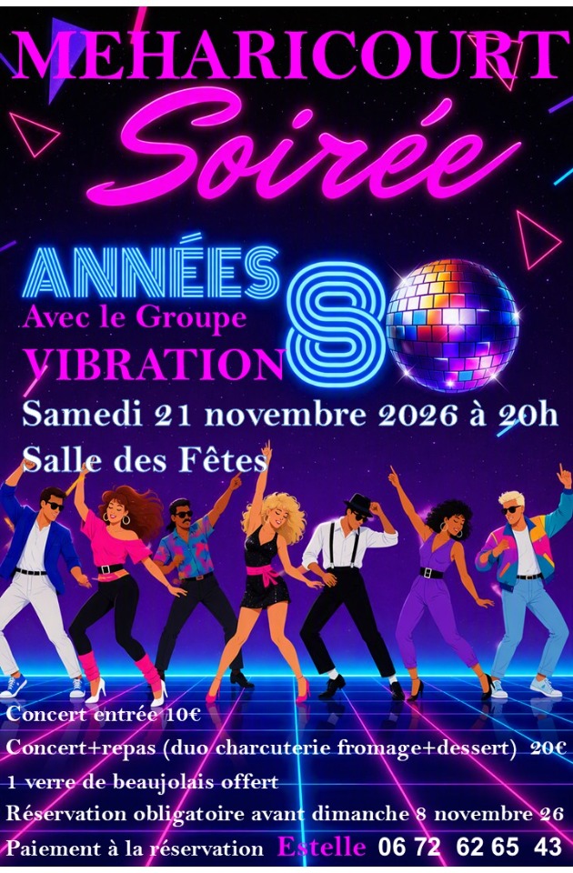 Soir&eacute;e Ann&eacute;es 80 - Méharicourt
