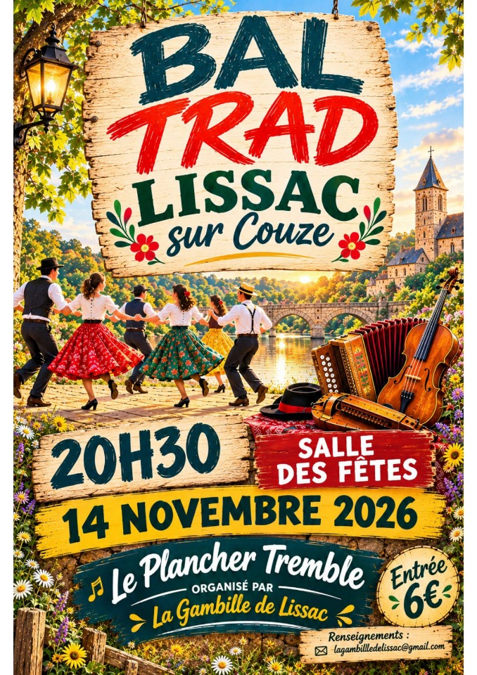 BAL TRAD avec Le Plancher Tremble - Lissac-sur-Couze