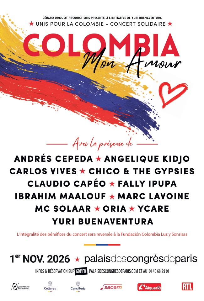 Colombia, Mon Amour &agrave; l'initiative de Yuri Buenaventura - Paris