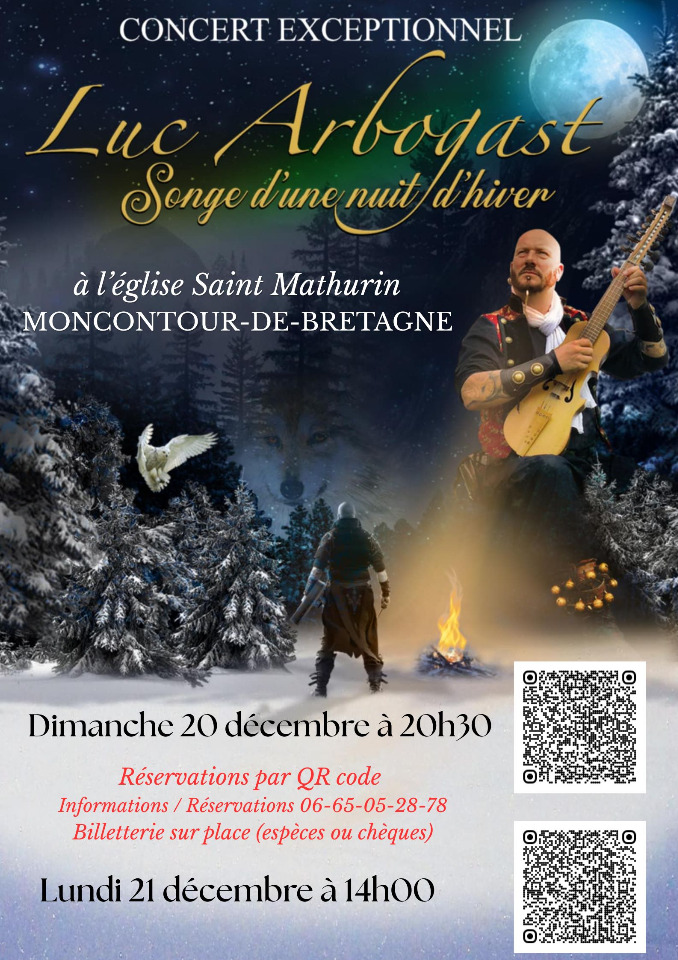 Concerts exceptionnels de Luc Arbogast - Moncontour