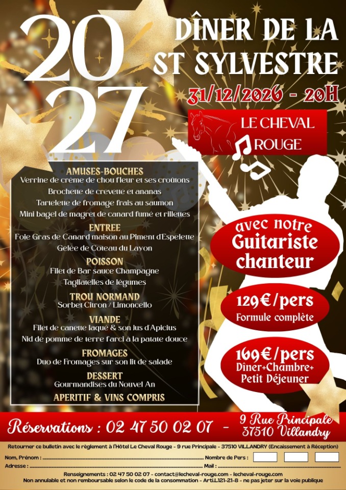  REVEILLON ST SYLVESTRE - Villandry