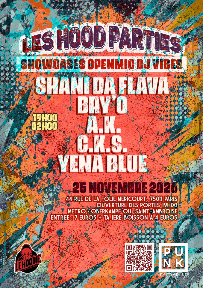 Hood Party - 25 Nov au Punk Paradise - Paris