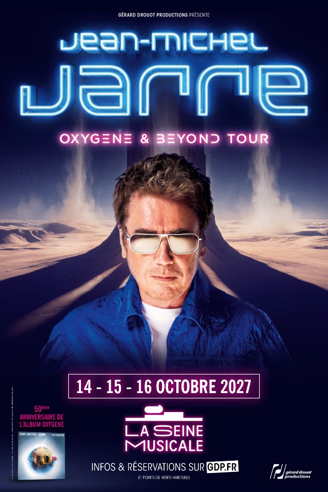  JEAN-MICHEL JARRE ANNONCE LA TOURNEE &lsquo;OXYGENE & BEYOND&rsquo; 2027/2028  - Boulogne-Billancourt